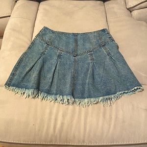 Free People denim mini